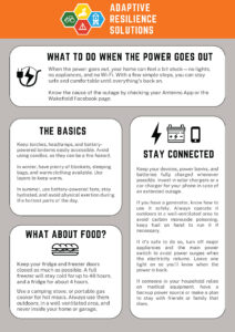 What to do when the power goes out.