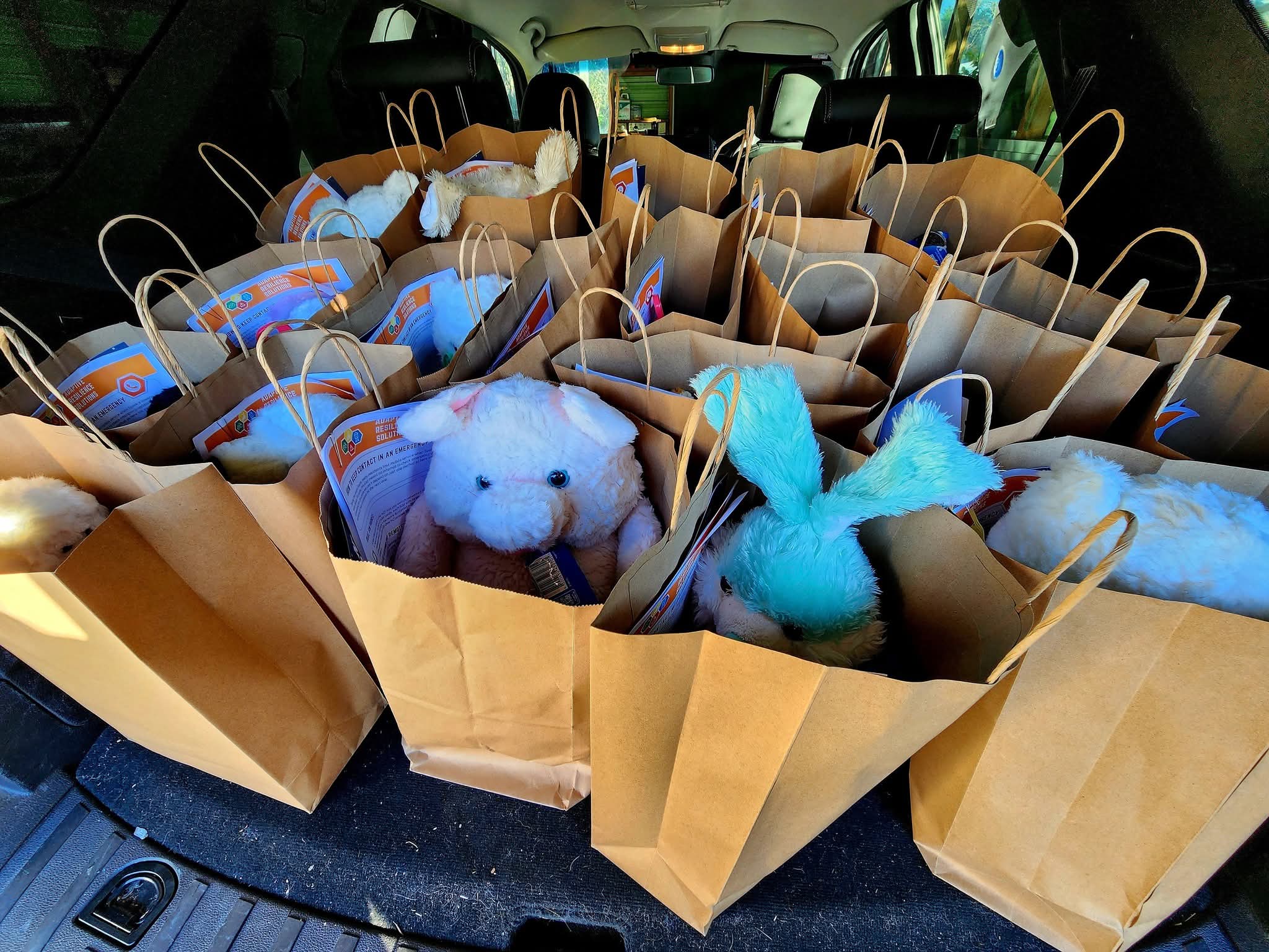 Goodie bags for our tamariki effected by the Tasman floods